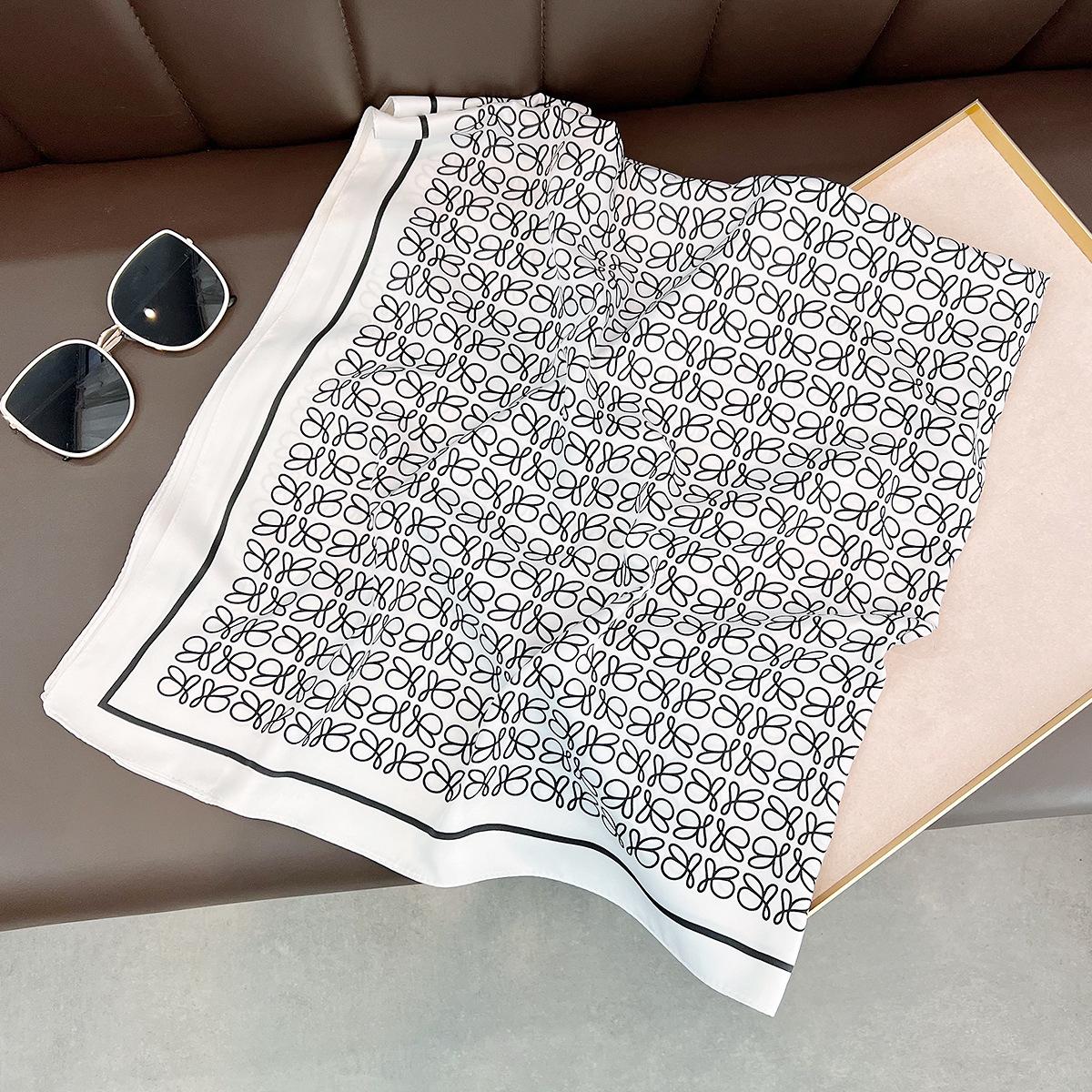 

Платок 90X90 см с принтом, дышащий, легкий, шарфы с шелковистой текстурой, платок-хиджаб с принтом для мусульманки