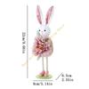 Easter Rabbit Decorative Figurines for Home and Party Use Solid Plastic Polyester User Friendly Materials 55KF