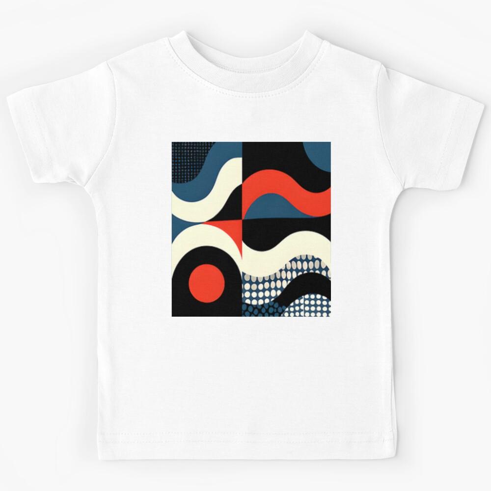 part geometric abstract 3 colorful design Kids T-Shirt 120