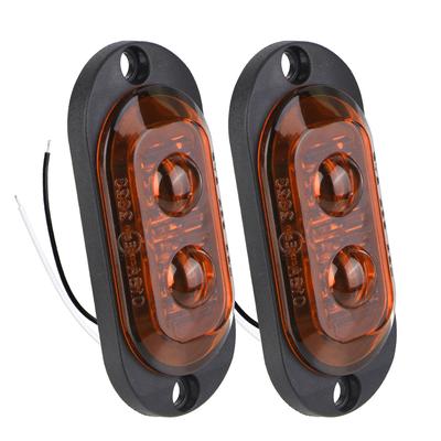 Luci di segnalazione per camion Car-Styling Accessori per auto Luci posteriori 2 LED 2 pezzi 12V-24V Luci di segnalazione per rimorchio Lampada laterale per auto
