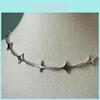 Star Universe Zodiac Animal Pendant Necklace With Cross Chain For Women
