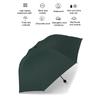 Black Vinyl Umbrella Rain and Shine Dual Use Eight Ribs Manual Open and Close 99cm Diameter Reverse Folding