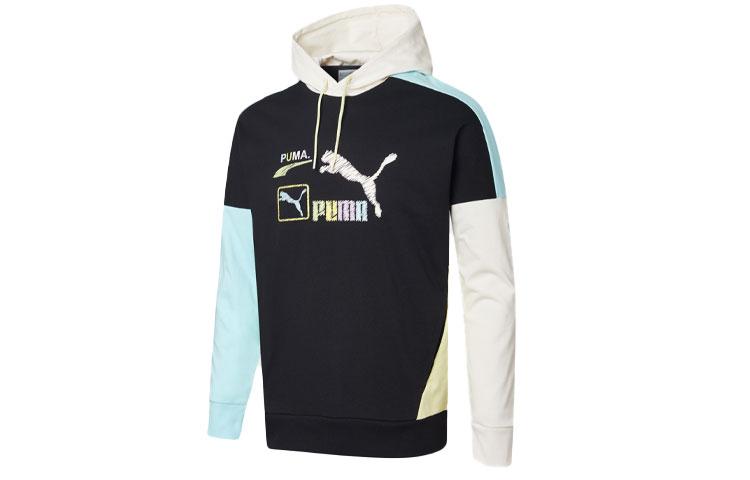 PUMA Sweatshirts Unisex Black Hooded Moderate Regular 534005-01 L