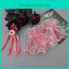 Princess Halloween Diy Horror Hair Clip And Bone Eye Mask With Red Mesh For Costume Party