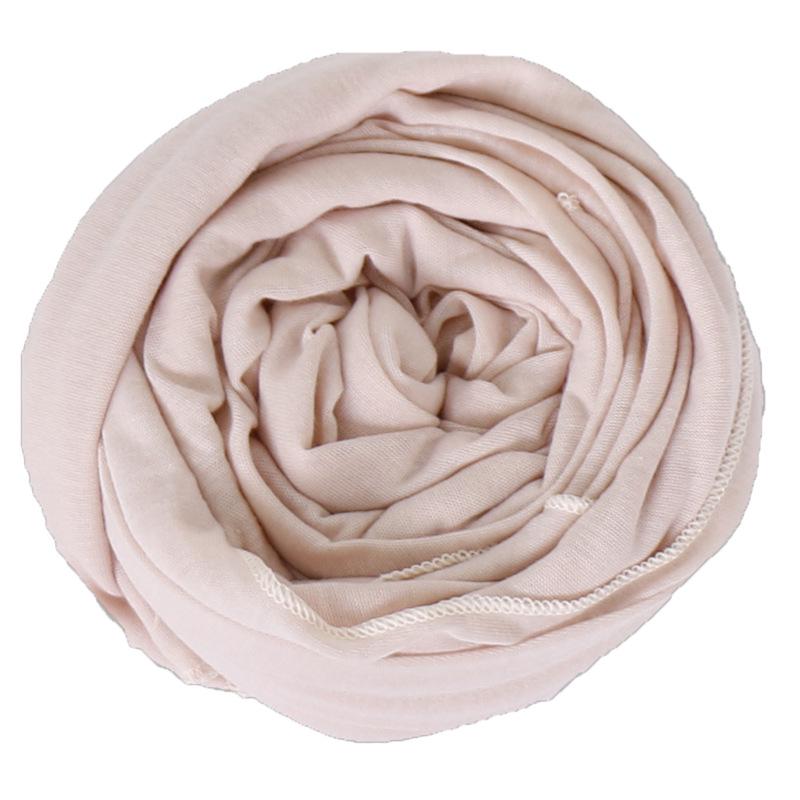 Muslim Hijab Jersey Scarf Soft Solid Shawl Headscarf Foulard Femme Musulman Islam Clothing Arab Wrap Head Scarves Hoofddoek