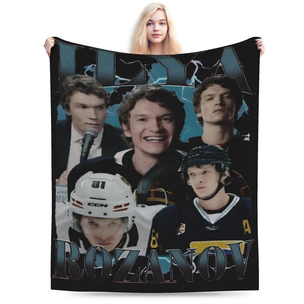 Warm Cozy Blanket Travel Office Ilya Shane Hockey Romance Heated Rivalry Throw Blanket Print Bedspread For Home Decor