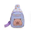 New children's breast bag boys and girls cartoon printed change bag outdoor leisure messenger bag kindergarten shoulder bag