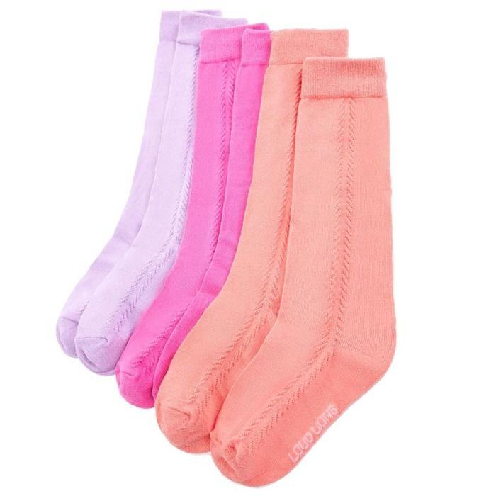 Chaussettes enfant - vidaXL - Pack de 5 - Rose - 75% coton - Taille élastique