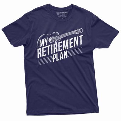 Retirement Plan Tee Guitar Player Guitarist Shirt Gift for Dad Grandpa Husband