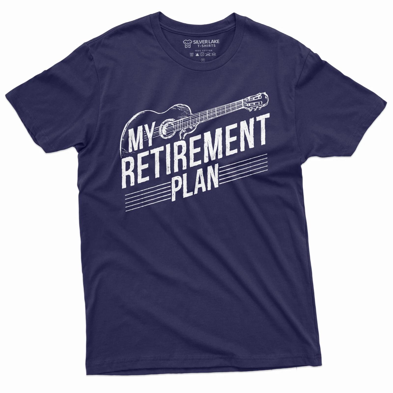 Retirement Plan Tee Guitar Player Guitarist Shirt Gift for dad Grandpa husband XXL