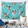 Kingfisher Pattern Tapestry Decoration Art Aesthetic Tapestries for Living Room Bedroom Home Wall Cloth Wall Hanging