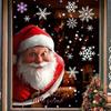 Simulated Christmas Glass Window Sticker Double-Sided Visual Decorative Window Sticker  New Year