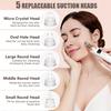 Blackhead remover pore vacuum cleaner  Facial pore cleaner  5Suction power and5A suction head USB Rechargeable Electric Blackhead Remover Set  White