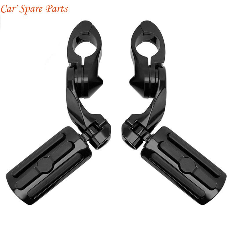 

Y4UA Motorcycle Highway Pegs 1.25 Engine Fitment set for Relaxed ridings Position чорний