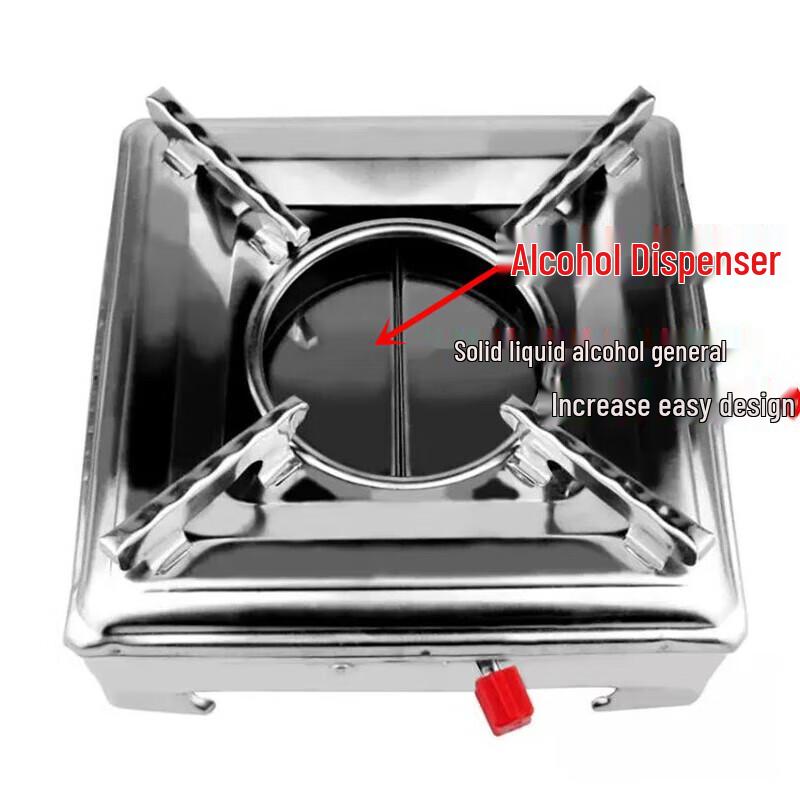 FATTBAO Outdoor Camping Portable Alcohol Stove & Hot Pot