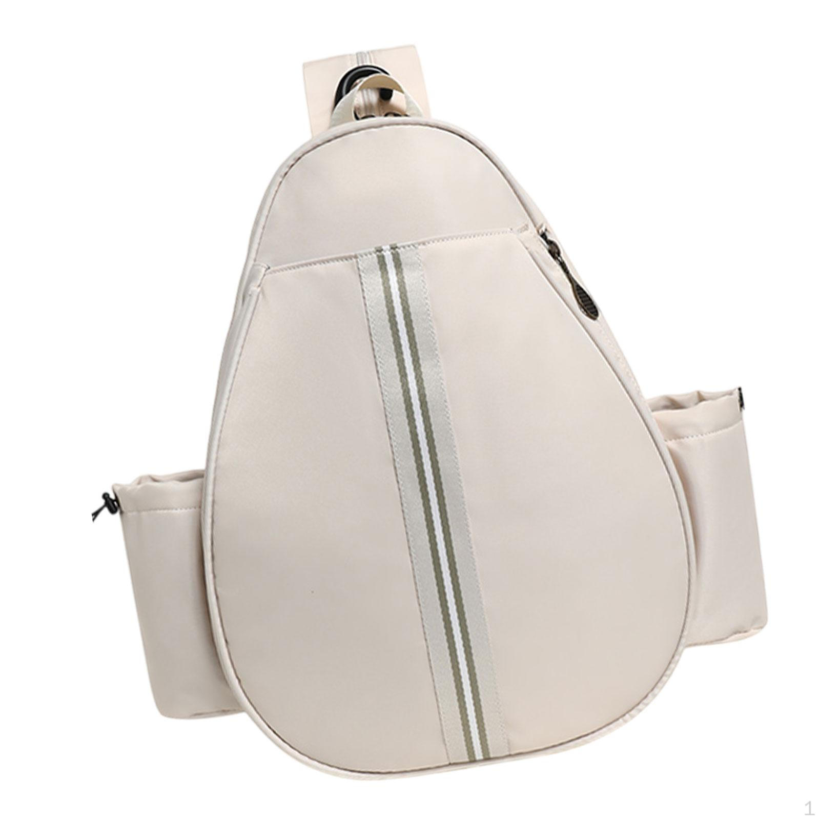 

Сумка для початківців для тенісу з відділенням для пляшки з водою та дизайном рюкзака білий