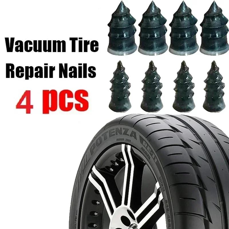 4pcs/Set Bicycle Puncture Repair Nails Anti-Puncture Tools For Car Car Puncture Kit Tyre Repair Rubber Nails Kit for Motorcycle