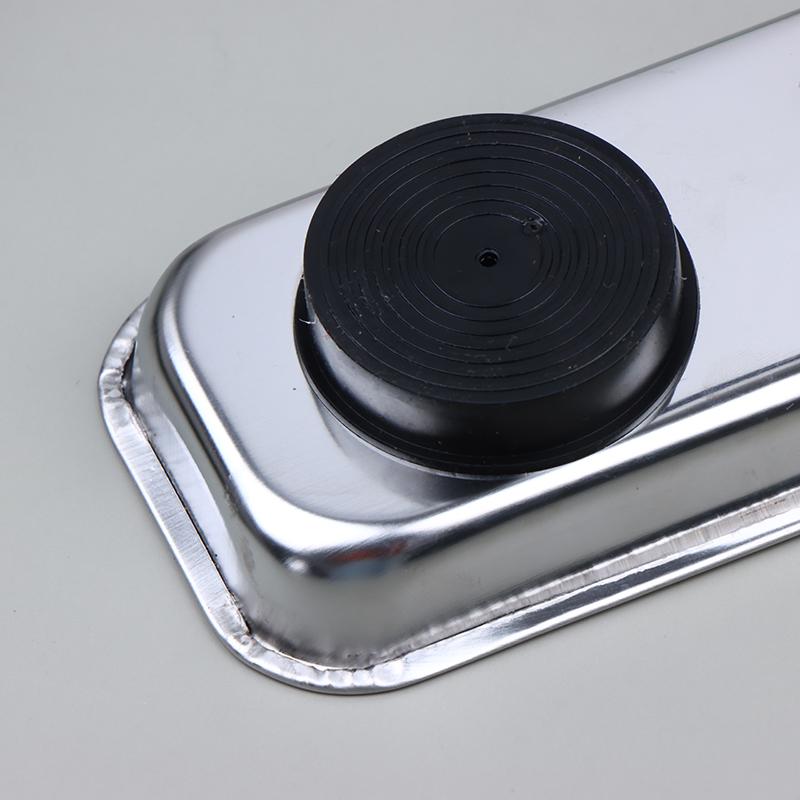 Stainless Steel Magnetic Trays Circular Rectangular Magnetic Parts Bowl Bolts Nuts Screw Storage Tray Metal Tool Holder Plate