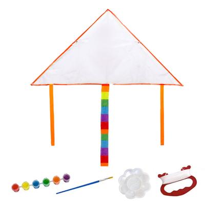 Pusty trójkątny latawiec DIY Dzieci Doodle Kolorowanka Latający latawiec na zewnątrz Zestaw do robienia latawców