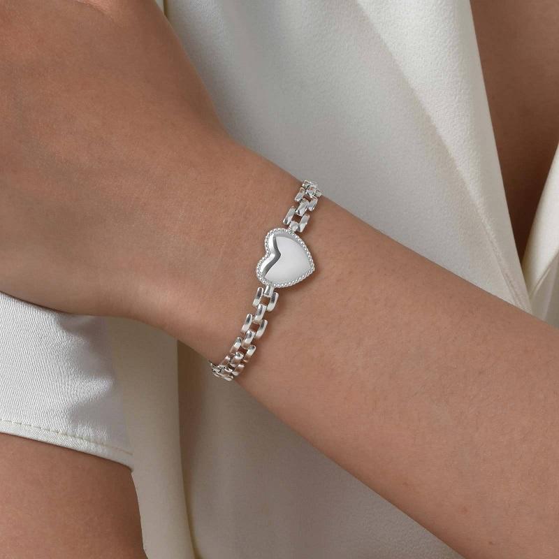 Stainless Steel Metal Hollow Link Chain Bracelet for Women Vintage Gold Color Watch Band Charm Bracelets Zircon Gifts
