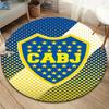 Boca Juniors Round Area Rug,Carpet Rug for Living Room Bedroom Sofa Playroom Decor,Non-slip Floor Mat
