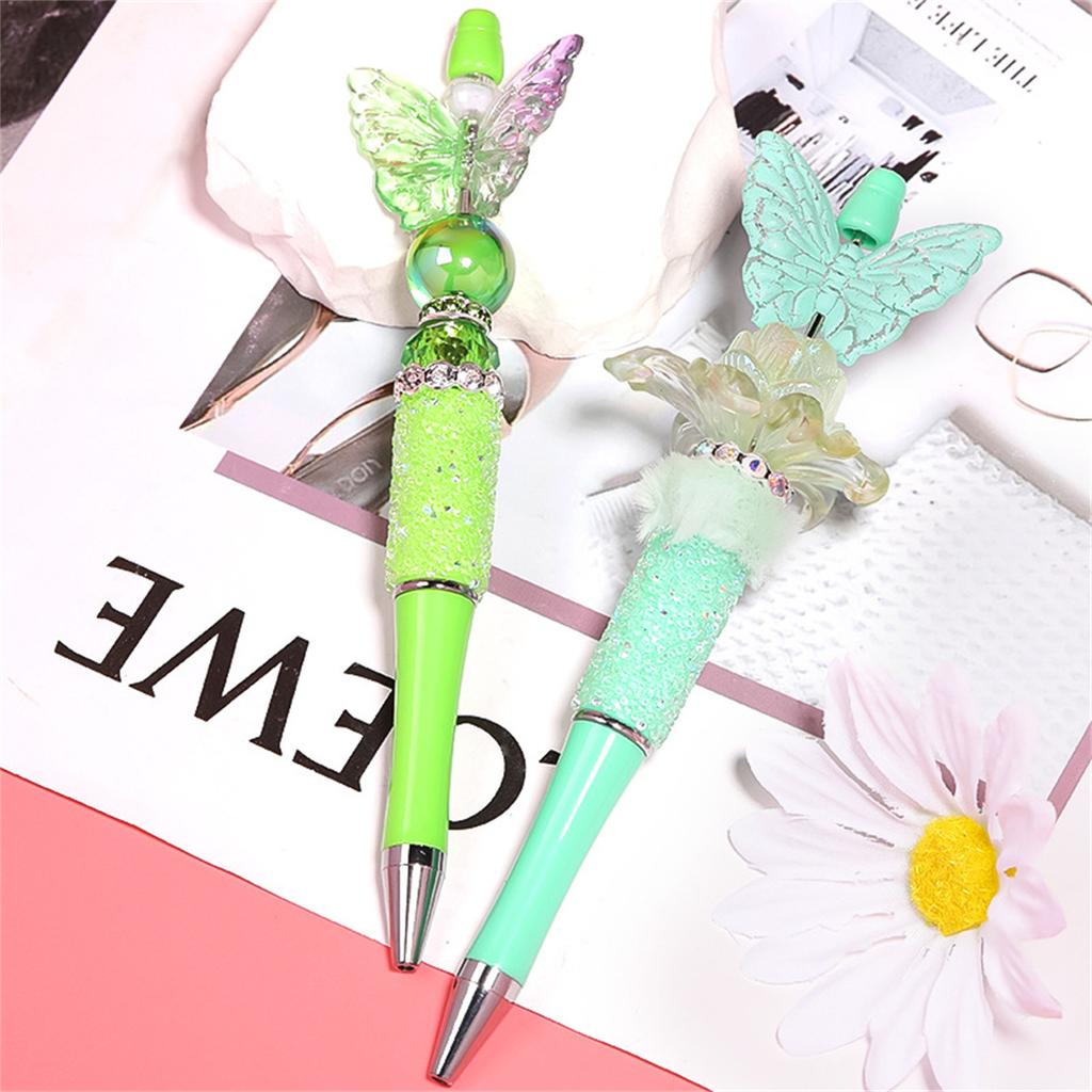 CH47 UV Exquisite Electroplated Cute Butterfly Beads Bracelet Simulation Diy Pen Handmade Jewelry Accessories Material Beads