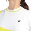 TaylorMade Asymmetrical Mock Sweater, Yellow, Size L, Women's, 2023FW, TL118