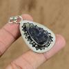 Natural Sodalite Rough Gemstone Jewelry 925 Sterling Silver Pendant For Women