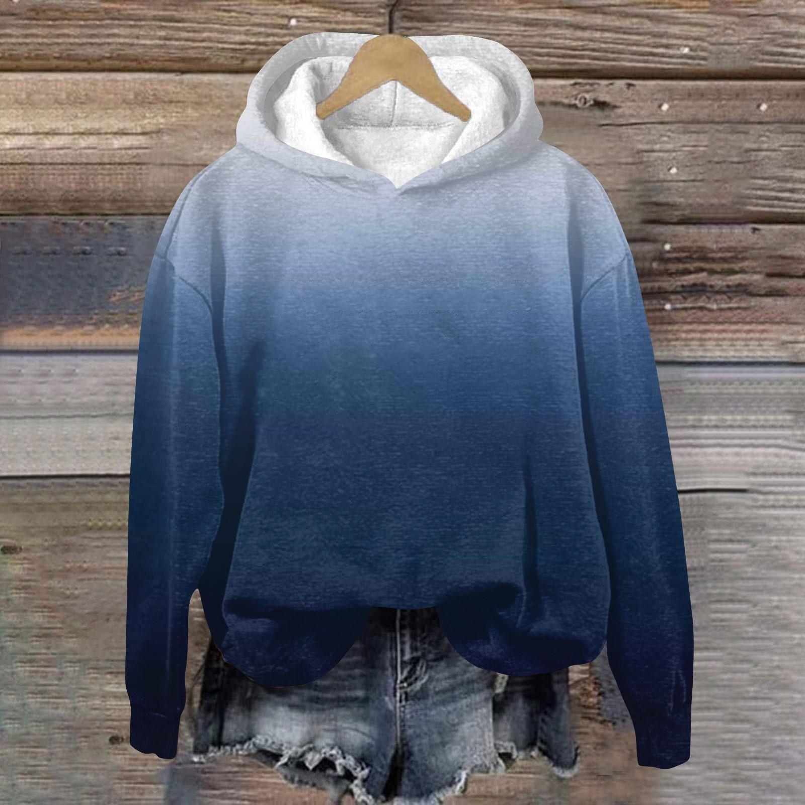 

Женская мода, повседневные универсальные повседневные толстовки, топы с длинными рукавами, толстовки M тёмно-синий