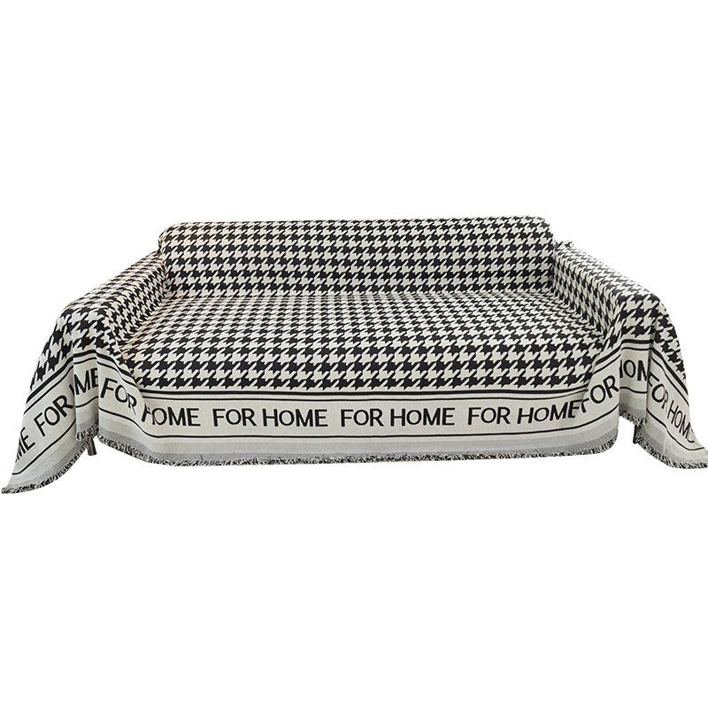 Chenille Artistic Sofa Towel New Sofa Cover Cloth Houndstooth Three Seats One Imperial Concubine Sofa Cover