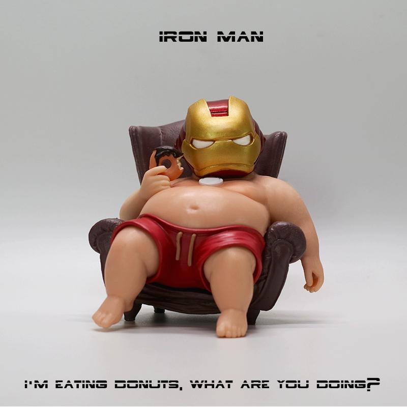 

Fashionable Toy Iron Man Figure Model Toy Car Dashboard Computer Desktop Case Decoration Items Ideal Gift For Homebodies