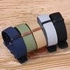 20mm 22mm Nylon Genuine Leather Strap for Khaki Field Watch Green Black Grey Replacement Wristband Men Outdoor Sport Watchband