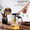 TIANXI Glass Teapot Heat-Resistant Tea Set with Floating Cup, Brewing Cup, Tea Infuser, Tea Pot, Tea-Water Separation Cup 1800ml
