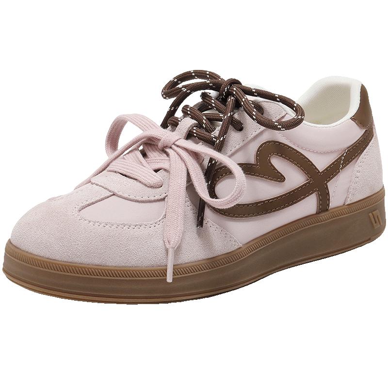 Belle Women s Flowing Cookie Platform German Trainer Sneakers B2873CM5 36
