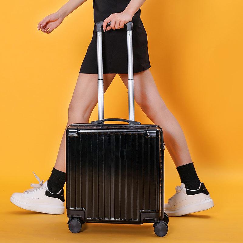 Lightweight Mini Trolley Suitcase with Combination Lock, 18-20 Inch - Ideal for Students and Kids.