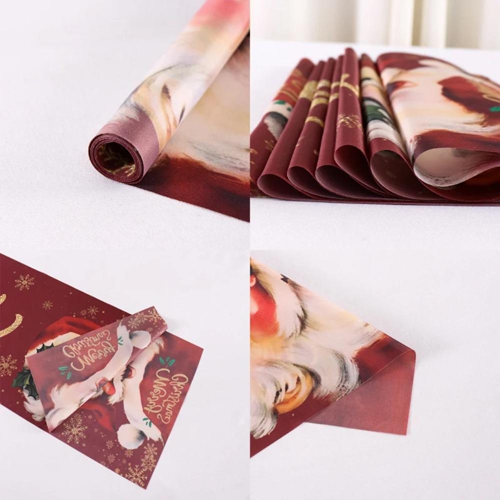 Weihnachtsmann Weihnachts-Tischläufer Frohe Weihnachten Dekoration für Zuhause 2025 Weihnachtsfeier Tischdeko Navidad Noel Neujahr 2026