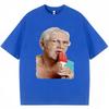 Funny Grandma Licking Red Popsicle Meme T Shirt Cute Granny Ice Cream Humor T Shirts Casual Cotton Oneck Tees Unisex