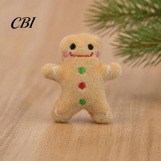 Cat Toys with Catnip Christmas Plush Toys, Reindeer Gingerbread Santa Stuffed Animal, Interactive Holiday Toy for Kittens, Pet Gift Play And