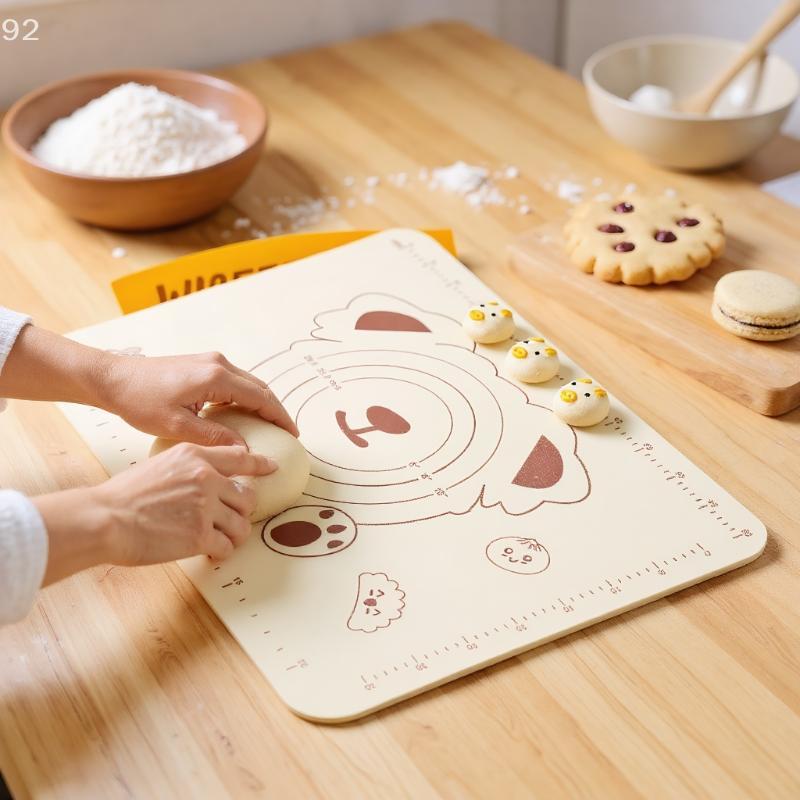 Kneading Mat, Thickeneded Silicone Mat, Non-Slip Mat, Pizza Dough Mat, Silicone Baking Mat, Baking Sheet, Kneading Tool
