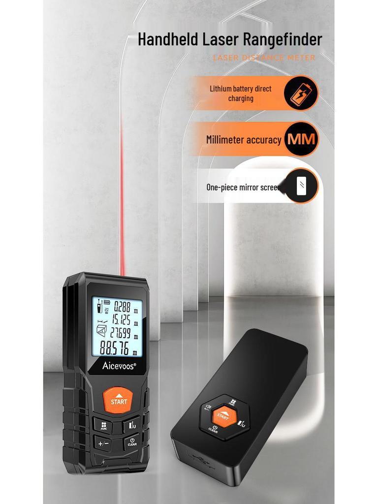 High-Precision Handheld Laser Rangefinder & Infrared Tape Measure