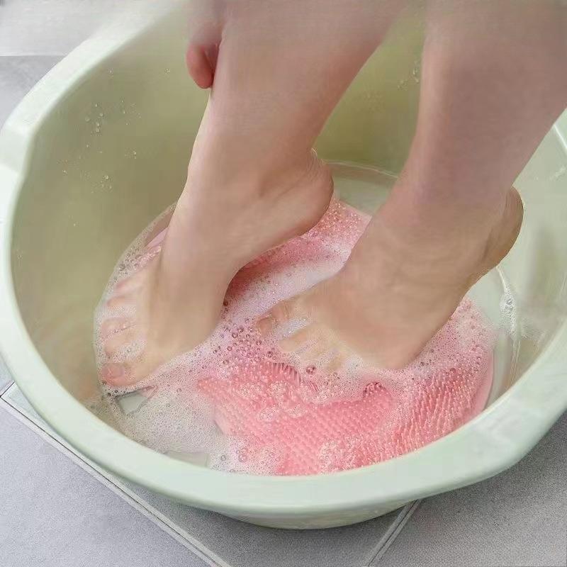 Lazy Person's Foot Scrubber & Massager Mat Home Bathroom Foot & Back Scrubber Non-Slip Foot Mat