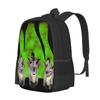 Hyenas Teen College Student Backpack Pattern Design Bags Hyena Trouble Pride Lands Movie Kids Show Evil Bad Villain Group Mean