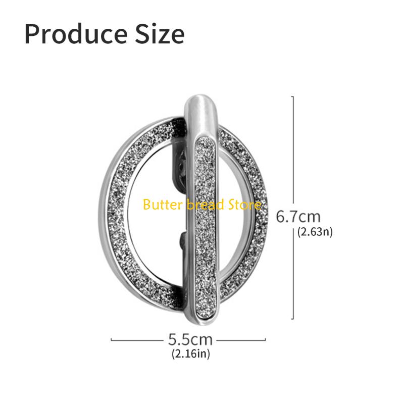 W89C Universal Foldable Phone Finger Holder Rack With Adjustable 360 Degree Stand Sparkling Brooch Design For Phone