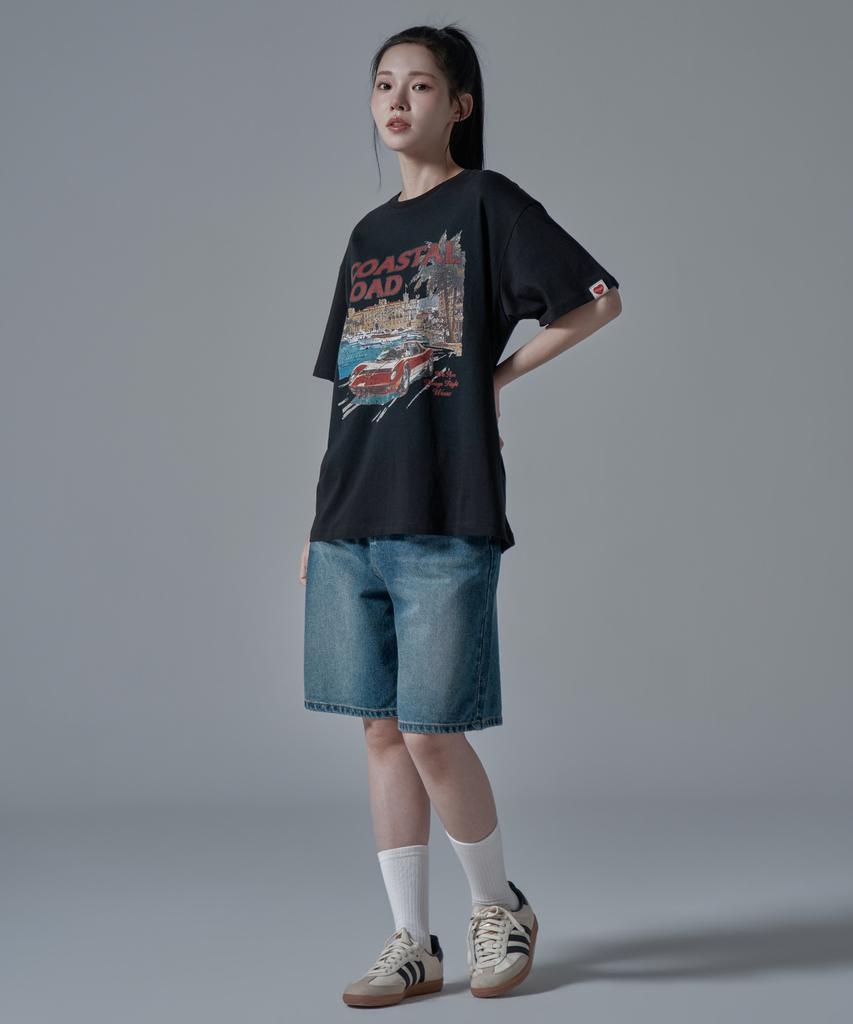 WAARFORWOMAN W1136 Denim Shorts_Dark Blue