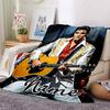 Elvis Presley Guitar Performance Four Seasons Blanket Customized With Your Name Lightweight And Warm Perfect Gift For Home Office Camping Sofa Travel