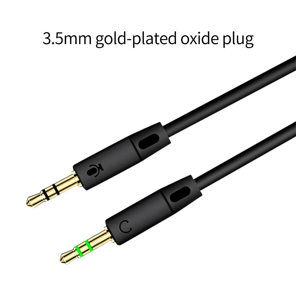3.5mm Jack 2 Male To 1 Female Headphone Adapter Audio Splitter For Computer 3.5 mm Mic AUX Y Splitter Microphone Wire ConvertersGood product
