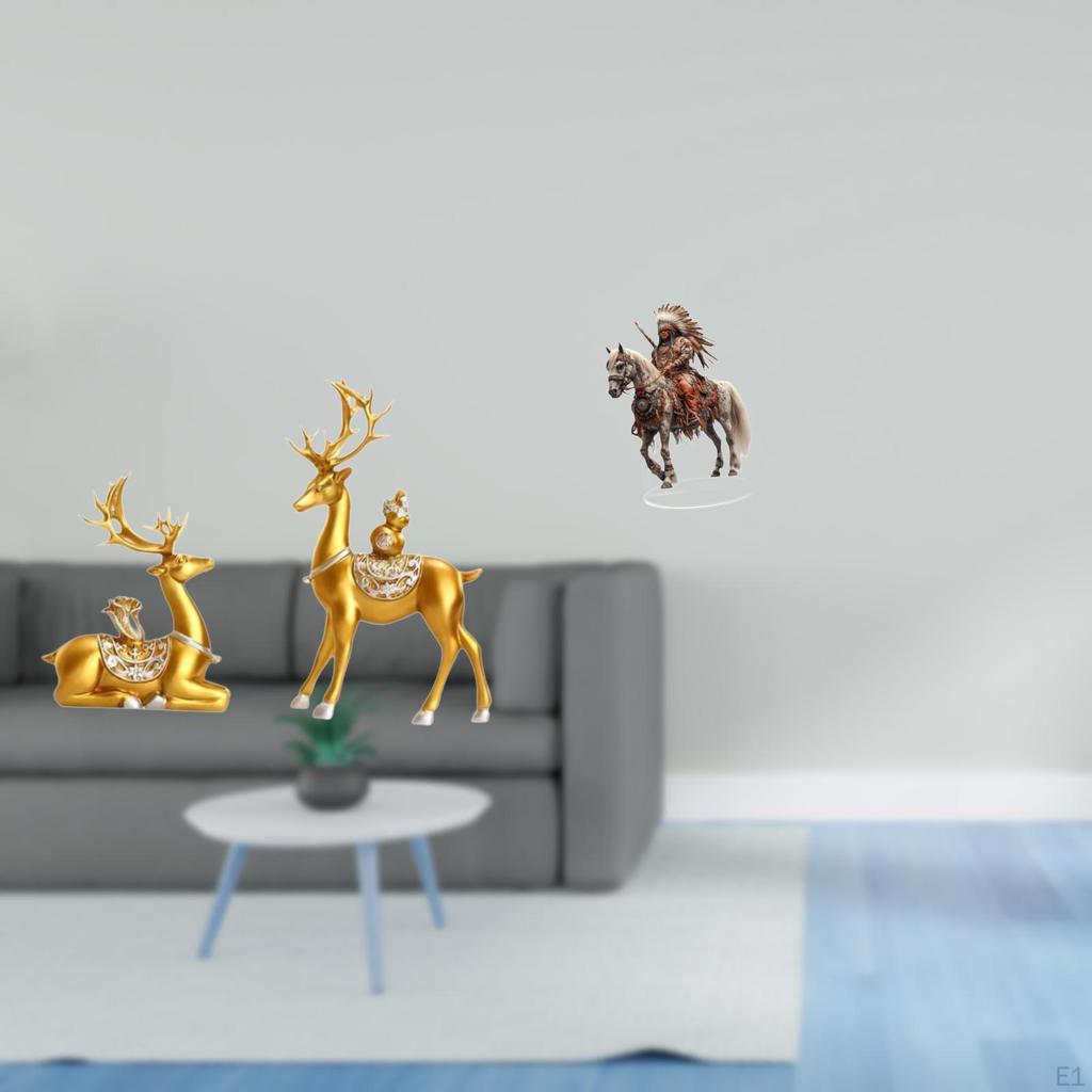 Deer Reindeer Elk Figurines Sculptures Collectible Ornaments Decorative Statues Shelf Desk Birthday