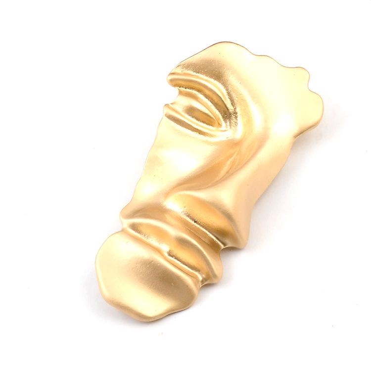 

Голова брошка золото-тон напівлюкс маска для обличчя чистий червоний костюм аксесуари брошки золотий