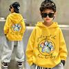 Latest Children's Retro Fun Spider-print Pullover Hoodie. Boys' and Girls' Loose and Comfortable Turtleneck Sweaters.