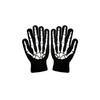 2026Halloween New Party Role Playing Children Adult Death Black Cloak Halloween Skull Ball Costume Prop Set Children Adult Gift